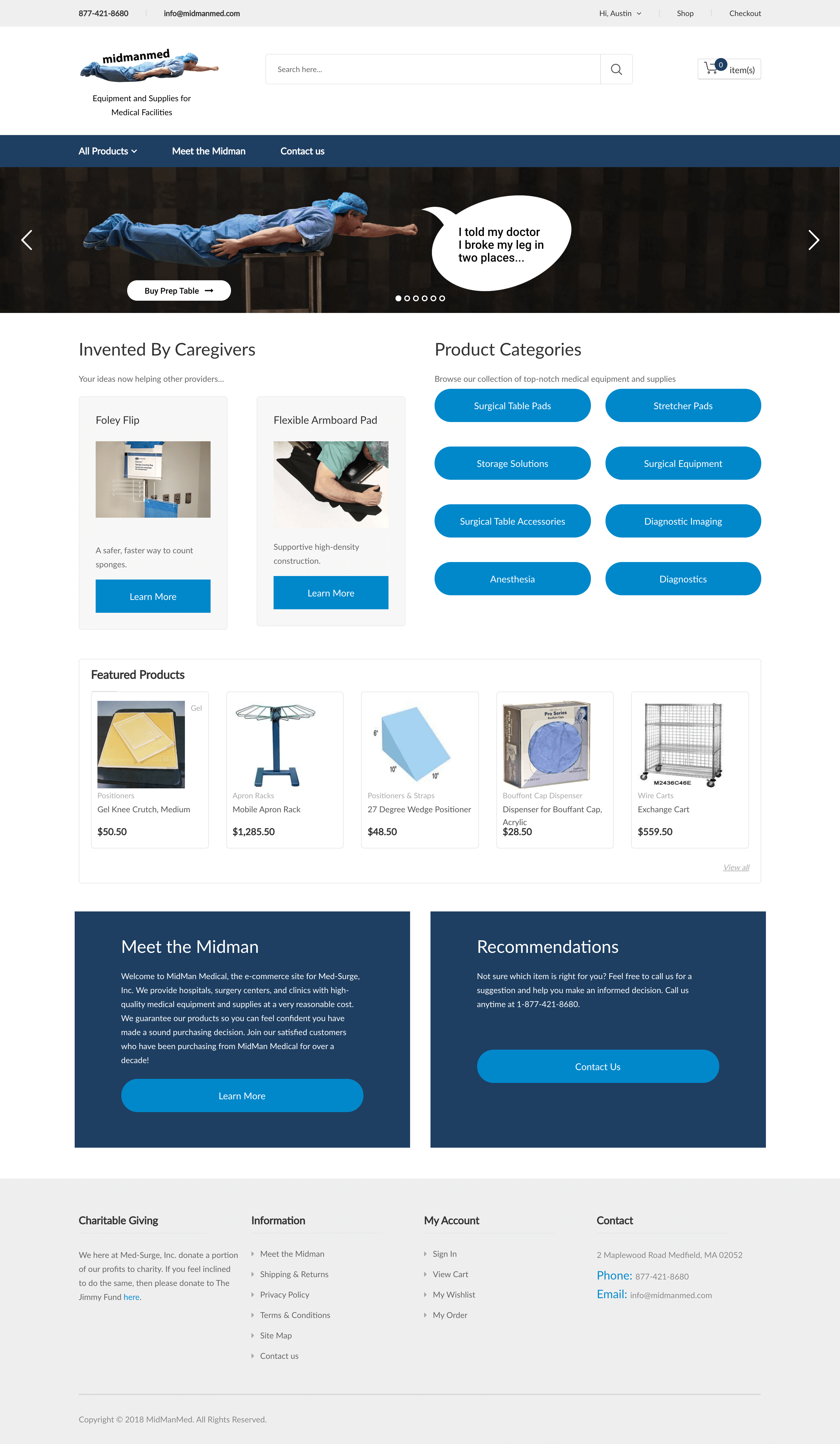 Medical Supplies Website